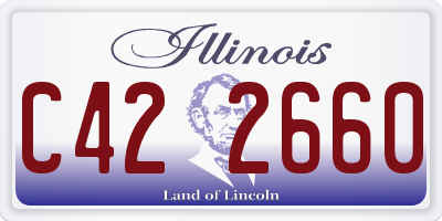 IL license plate C422660