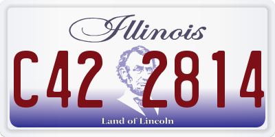 IL license plate C422814