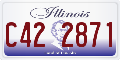 IL license plate C422871