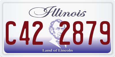 IL license plate C422879