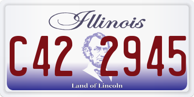 IL license plate C422945