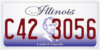 IL license plate C423056