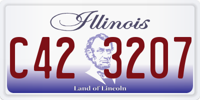 IL license plate C423207