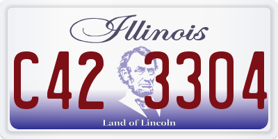 IL license plate C423304