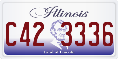 IL license plate C423336