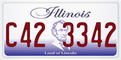 IL license plate C423342