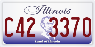 IL license plate C423370