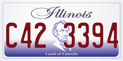 IL license plate C423394