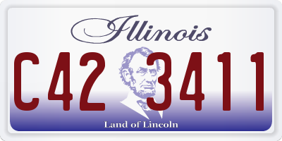 IL license plate C423411