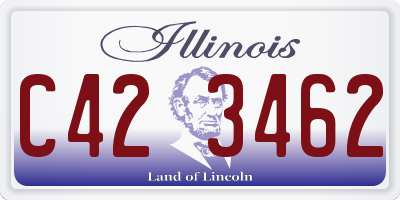 IL license plate C423462