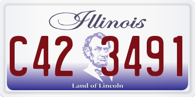 IL license plate C423491