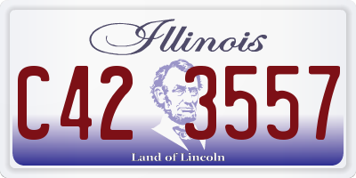 IL license plate C423557