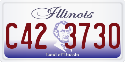 IL license plate C423730