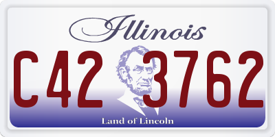 IL license plate C423762