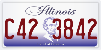 IL license plate C423842