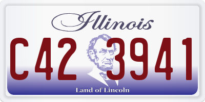 IL license plate C423941