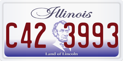 IL license plate C423993