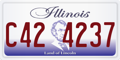 IL license plate C424237