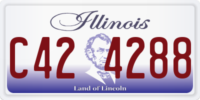 IL license plate C424288