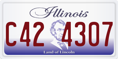 IL license plate C424307