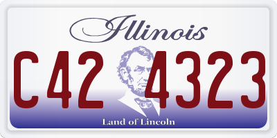 IL license plate C424323