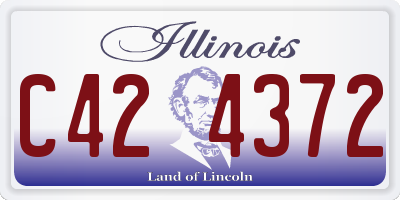 IL license plate C424372