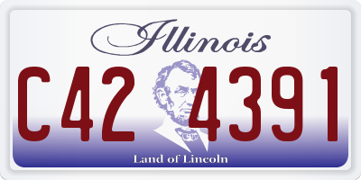 IL license plate C424391