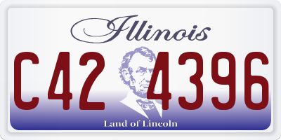 IL license plate C424396