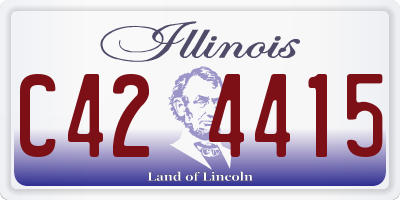 IL license plate C424415