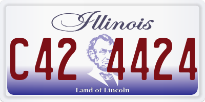 IL license plate C424424
