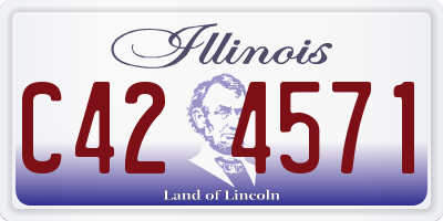IL license plate C424571