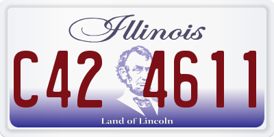 IL license plate C424611