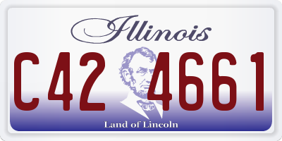 IL license plate C424661