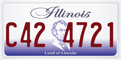 IL license plate C424721