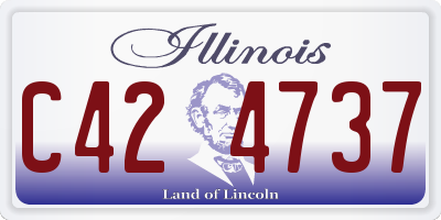 IL license plate C424737