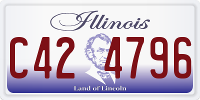 IL license plate C424796