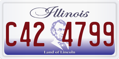 IL license plate C424799