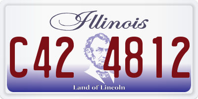 IL license plate C424812