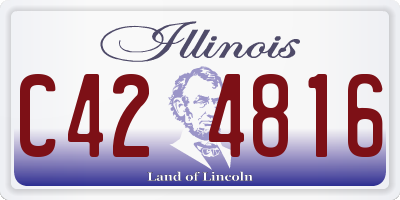 IL license plate C424816