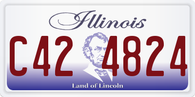 IL license plate C424824