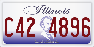IL license plate C424896