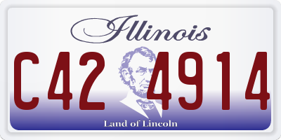IL license plate C424914