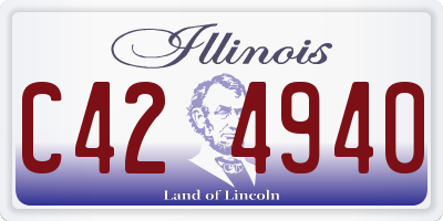 IL license plate C424940