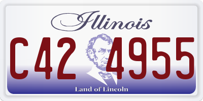IL license plate C424955