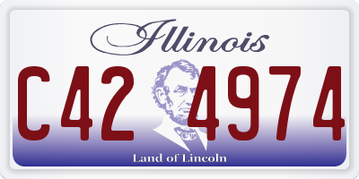 IL license plate C424974