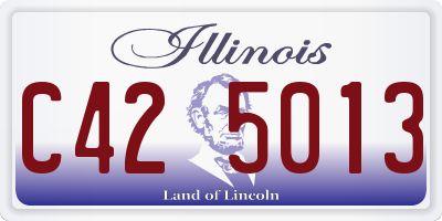 IL license plate C425013