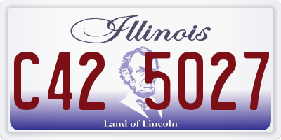IL license plate C425027