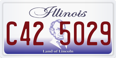 IL license plate C425029