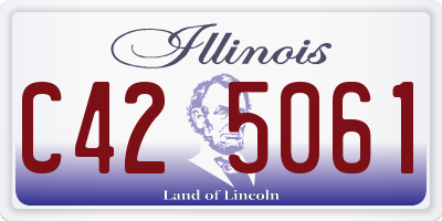 IL license plate C425061