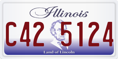 IL license plate C425124